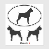 Conjunto de Pegatinas de vinilo para perros Boxer