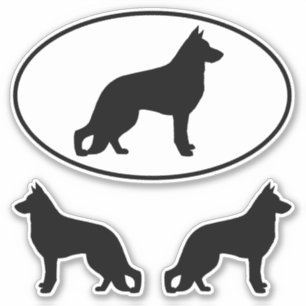 Conjunto de Pegatinas de vinilo para perros pastor