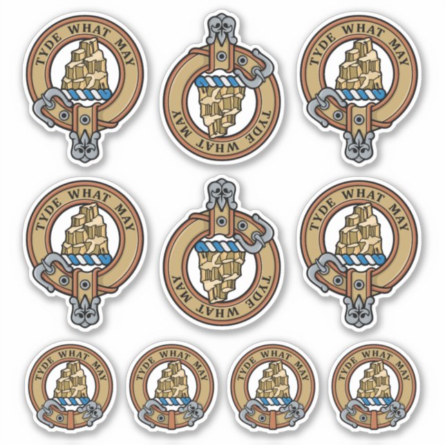 Conjunto de pegatinas del emblema del clan Haig (Anverso)
