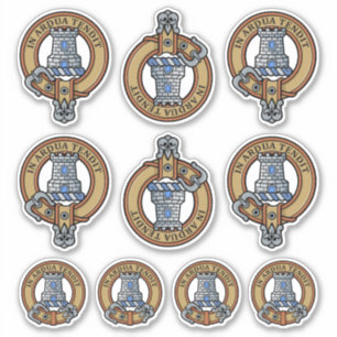 Conjunto de pegatinas del emblema del clan Malcolm