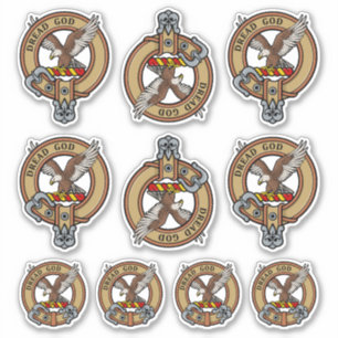 Conjunto de pegatinas del escudo del clan Munro