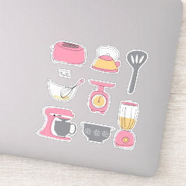 Conjunto de pegatinas Electrodomésticos de cocina 