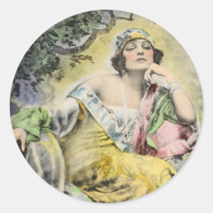 Conjunto de Pegatinas redondos "Norma Talmadge"