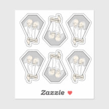 Conjunto de Pegatinas Skeleton Brides