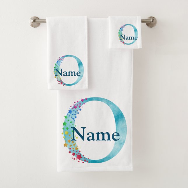 Conjunto de regalo inicial de baño de monograma o  (In situ)