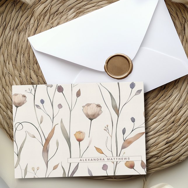 Conjunto de Tarjetas con Flores Silvestres Delicad (Subido por el creador)