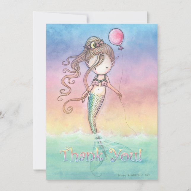 Conjunto de Tarjetas de Agradecimiento de Cumpleañ (Anverso)