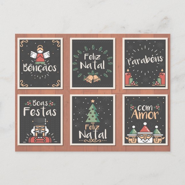 CONJUNTO DE TARJETAS DE NAVIDADES PORTUGUESES FELI (Anverso)