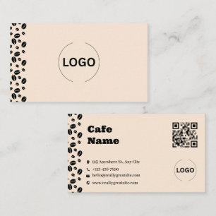 Conjunto de Tarjetas de Negocio de Café de Granos 