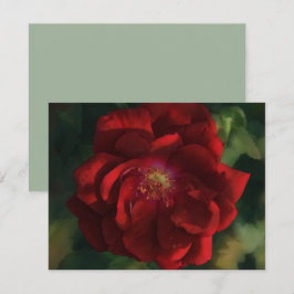 Conjunto de Tarjetas de Notas de Arte Floral Flor