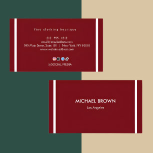 Conjunto de Tarjetas de Presentación Premium Burgu