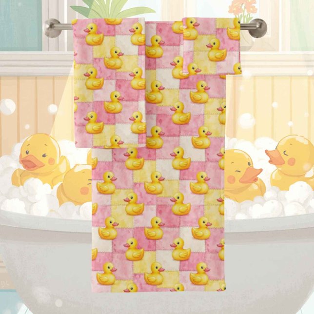 Conjunto de toalla de baño de patito de goma para  (Subido por el creador)