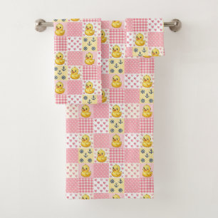 Conjunto de toalla de baño de pato de goma para be