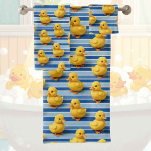 Conjunto de toalla de baño de pato de goma para be