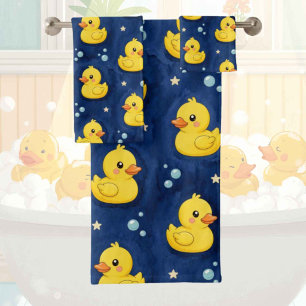 Conjunto de toalla de baño de pato de goma para be
