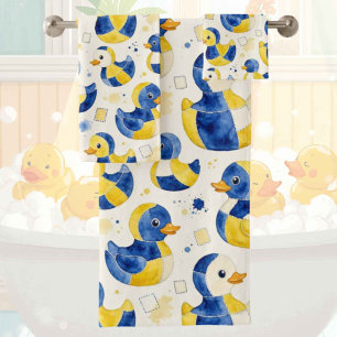Conjunto de toalla de baño de pato de goma para be