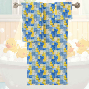 Conjunto de toalla de baño de pato de goma para be