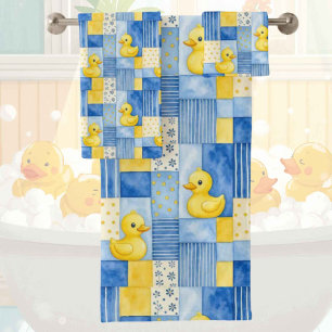 Conjunto de toalla de baño de pato de goma para be