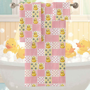 Conjunto de toalla de baño de pato de goma para be