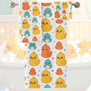Conjunto de toalla de baño de pato de goma para be