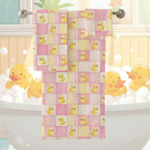 Conjunto de toalla de baño de pato de goma para be