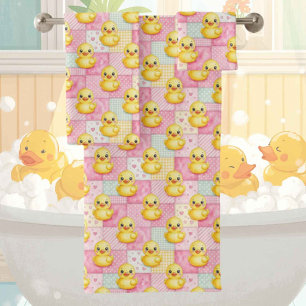 Conjunto de toalla de baño de pato de goma para be