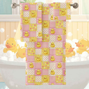 Conjunto de toalla de baño de pato de goma para be