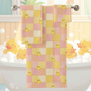 Conjunto de toalla de baño de pato de goma para be