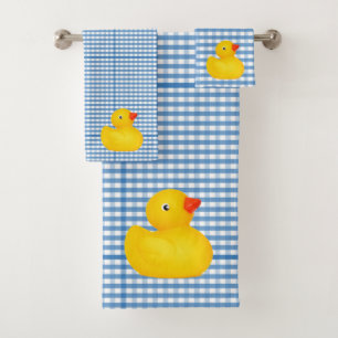 Conjunto de toalla de baño de pato de goma para be