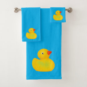 Conjunto de toalla de baño de pato de goma para be