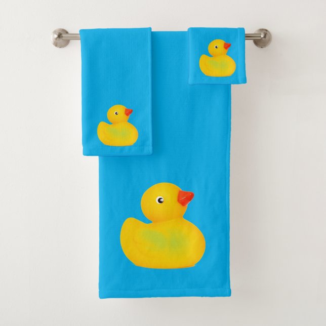 Conjunto de toalla de baño de pato de goma para be (In situ)