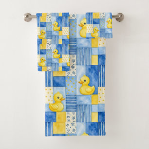 Conjunto de toalla de baño de pato de goma para be