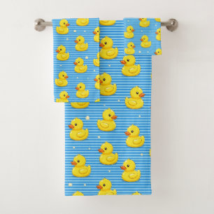 Conjunto de toalla de baño de pato de goma para be