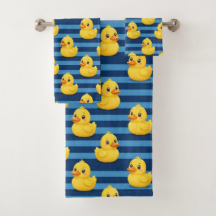 Conjunto de toalla de baño de pato de goma para be