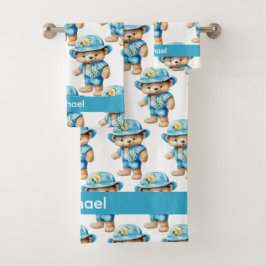 Conjunto de toalla de baño para bebé y niño | Nomb
