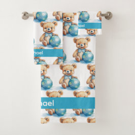 Conjunto de toalla de baño para bebé y niño | Nomb