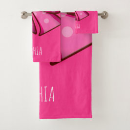 Conjunto de toalla de baño para niñas Coquette con