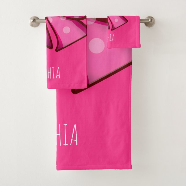 Conjunto de toalla de baño para niñas Coquette con (In situ)