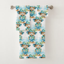Conjunto de toalla de baño para niño | Osos de pel