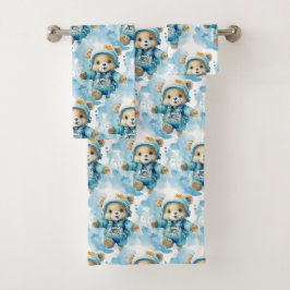 Conjunto de toalla de baño para niño | Osos de pel