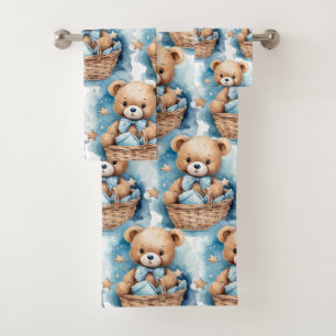 Conjunto de toalla de baño para niño Osos de pel