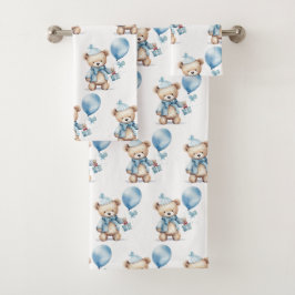 Conjunto de toalla de baño para niño | Osos de pel