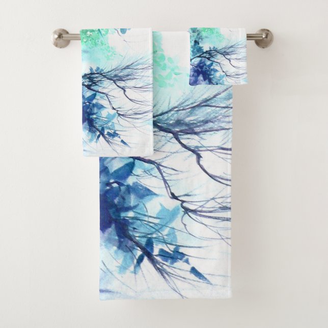 Conjunto de toallas azul-chillón  (In situ)