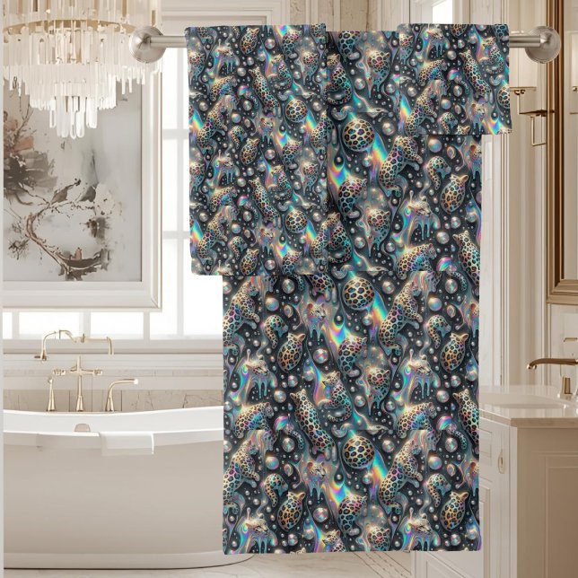 Conjunto de toallas con estampado de leopardo de n (Subido por el creador)