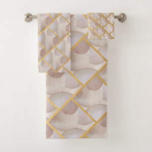 CONJUNTO DE TOALLAS DE BAÑO ABSTRACTO DE BURBUJA L