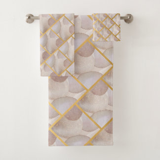 CONJUNTO DE TOALLAS DE BAÑO ABSTRACTO DE BURBUJA L
