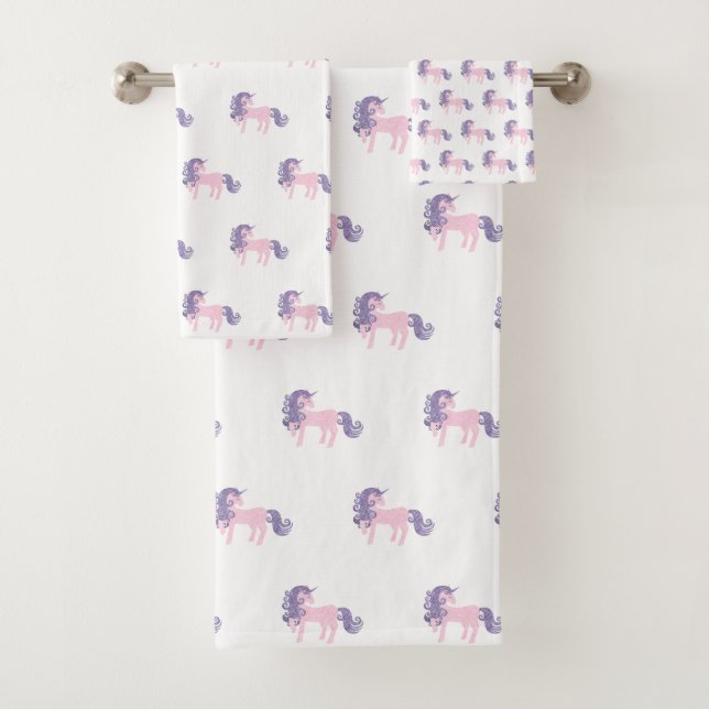CONJUNTO DE TOALLAS DE BAÑO BLANCO DE LA UNICORN D (In situ)