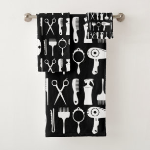 Conjunto de toallas de baño con herramientas estil