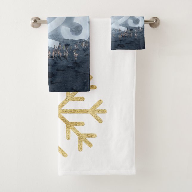 CONJUNTO DE TOALLAS DE BAÑO DE AÑO NUEVO Y NAVIDAD (In situ)