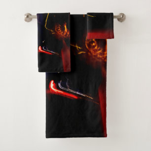 conjunto de toallas de baño de baile de coches púr